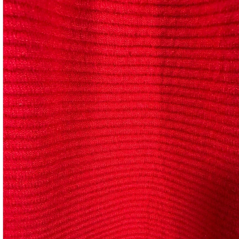 Cynthia Rowley Red A-Line Ribbed Skirt Size Medium‎ Women's Stretch Waist - Picture 3 of 9